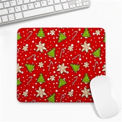 Ginger cookies Christmas pattern Large Mousepads