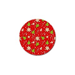 Ginger cookies Christmas pattern Golf Ball Marker (10 pack)