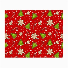 Ginger cookies Christmas pattern Small Glasses Cloth