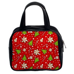 Ginger cookies Christmas pattern Classic Handbags (2 Sides)