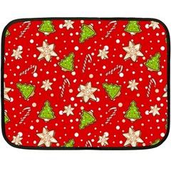 Ginger cookies Christmas pattern Fleece Blanket (Mini)