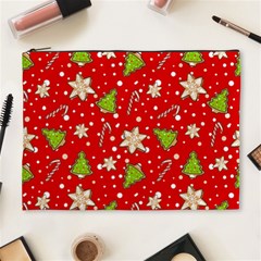 Ginger cookies Christmas pattern Cosmetic Bag (XL)