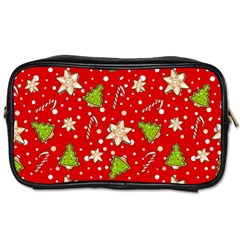 Ginger cookies Christmas pattern Toiletries Bags