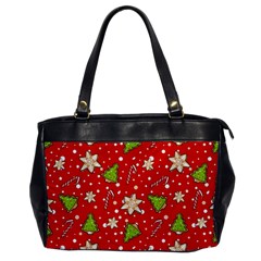 Ginger Cookies Christmas Pattern Office Handbags by Valentinaart