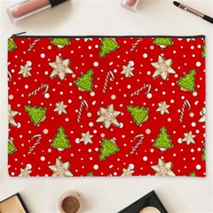 Ginger cookies Christmas pattern Cosmetic Bag (XXXL) 