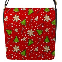 Ginger cookies Christmas pattern Flap Messenger Bag (S)