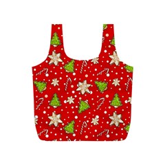 Ginger cookies Christmas pattern Full Print Recycle Bags (S) 