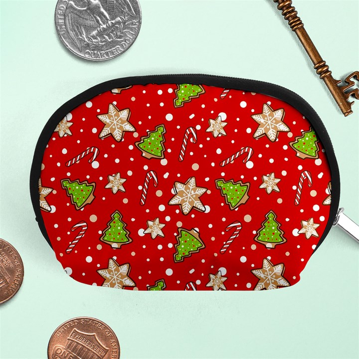 Ginger cookies Christmas pattern Accessory Pouches (Medium) 