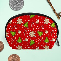 Ginger cookies Christmas pattern Accessory Pouches (Large) 