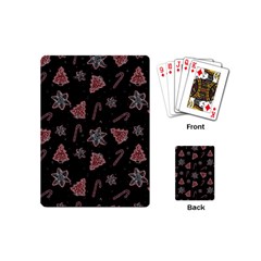 Ginger Cookies Christmas Pattern Playing Cards (mini)  by Valentinaart