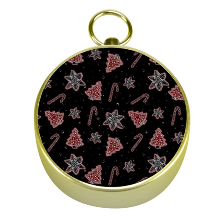 Ginger cookies Christmas pattern Gold Compasses