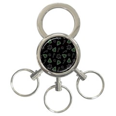 Ginger Cookies Christmas Pattern 3-ring Key Chains