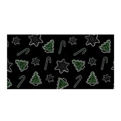 Ginger Cookies Christmas Pattern Satin Wrap by Valentinaart