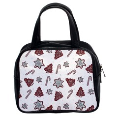 Ginger Cookies Christmas Pattern Classic Handbags (2 Sides)