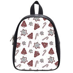 Ginger Cookies Christmas Pattern School Bag (small)