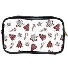 Ginger Cookies Christmas Pattern Toiletries Bags by Valentinaart