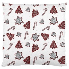 Ginger Cookies Christmas Pattern Large Cushion Case (one Side)