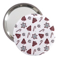 Ginger Cookies Christmas Pattern 3  Handbag Mirrors