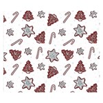 Ginger cookies Christmas pattern Double Sided Flano Blanket (Small)  50 x40  Blanket Front