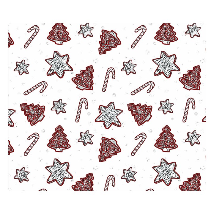 Ginger cookies Christmas pattern Double Sided Flano Blanket (Small) 