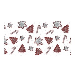 Ginger Cookies Christmas Pattern Satin Wrap by Valentinaart