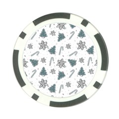 Ginger Cookies Christmas Pattern Poker Chip Card Guard