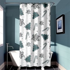 Ginger Cookies Christmas Pattern Shower Curtain 36  X 72  (stall)  by Valentinaart