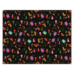 Christmas Pattern Rectangular Jigsaw Puzzl