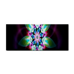 Colorful Fractal Flower Star Green Purple Cosmetic Storage Cases by Mariart