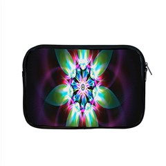 Colorful Fractal Flower Star Green Purple Apple Macbook Pro 15  Zipper Case by Mariart