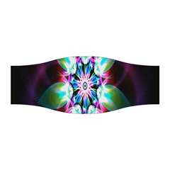 Colorful Fractal Flower Star Green Purple Stretchable Headband by Mariart