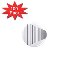 Fence Line Black 1  Mini Magnets (100 Pack) 