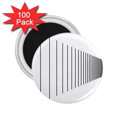 Fence Line Black 2 25  Magnets (100 Pack) 