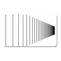 Fence Line Black Magnet (rectangular)