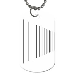 Fence Line Black Dog Tag (one Side)