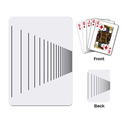 Fence Line Black Playing Card by Mariart