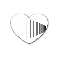 Fence Line Black Heart Coaster (4 Pack) 