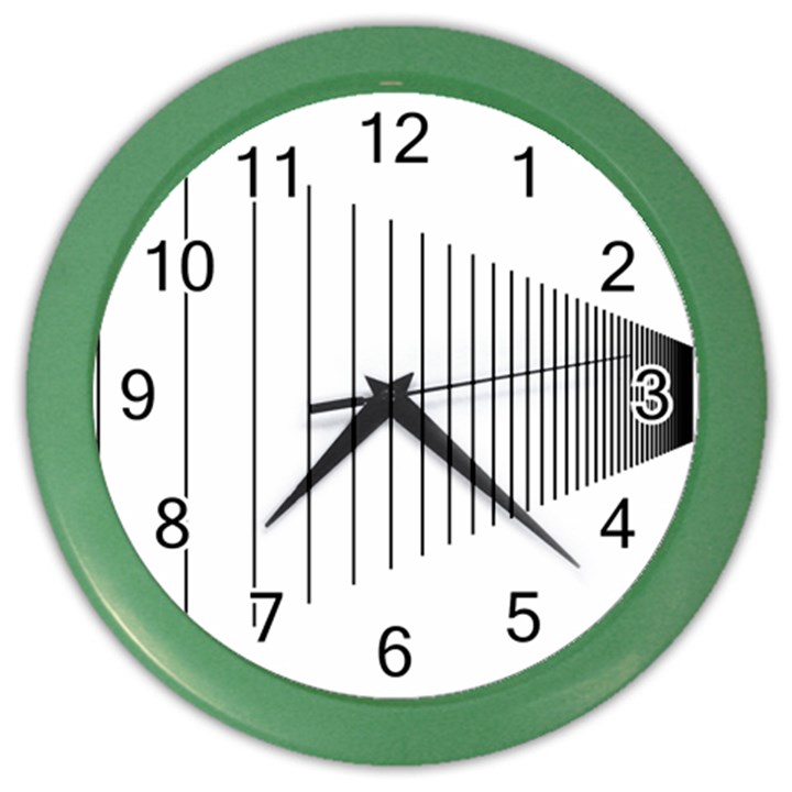 Fence Line Black Color Wall Clocks