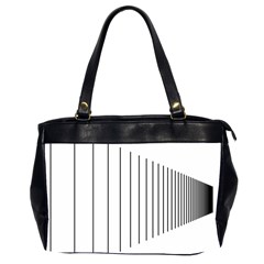 Fence Line Black Office Handbags (2 Sides) 