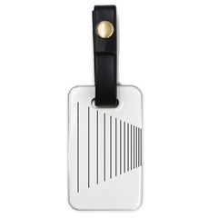 Fence Line Black Luggage Tags (one Side)  by Mariart