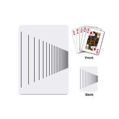 Fence Line Black Playing Cards (mini)  by Mariart