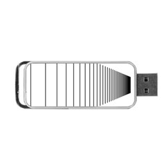 Fence Line Black Portable Usb Flash (one Side) by Mariart