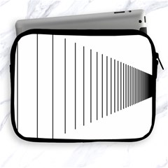 Fence Line Black Apple Ipad 2/3/4 Zipper Cases by Mariart