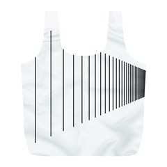 Fence Line Black Full Print Recycle Bags (l) 