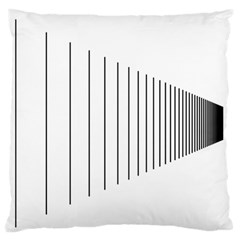 Fence Line Black Large Flano Cushion Case (two Sides) by Mariart