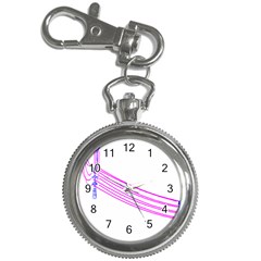 Electricty Power Pole Blue Pink Key Chain Watches