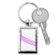 Electricty Power Pole Blue Pink Key Chains (rectangle) 