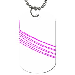 Electricty Power Pole Blue Pink Dog Tag (one Side)