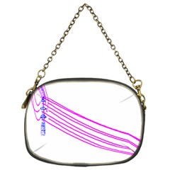 Electricty Power Pole Blue Pink Chain Purses (one Side)  by Mariart