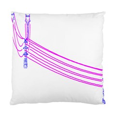 Electricty Power Pole Blue Pink Standard Cushion Case (two Sides)